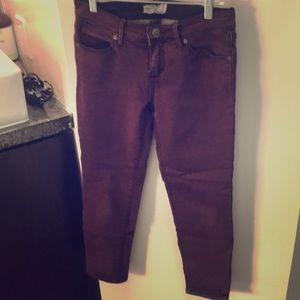 Free people burgundy jeans